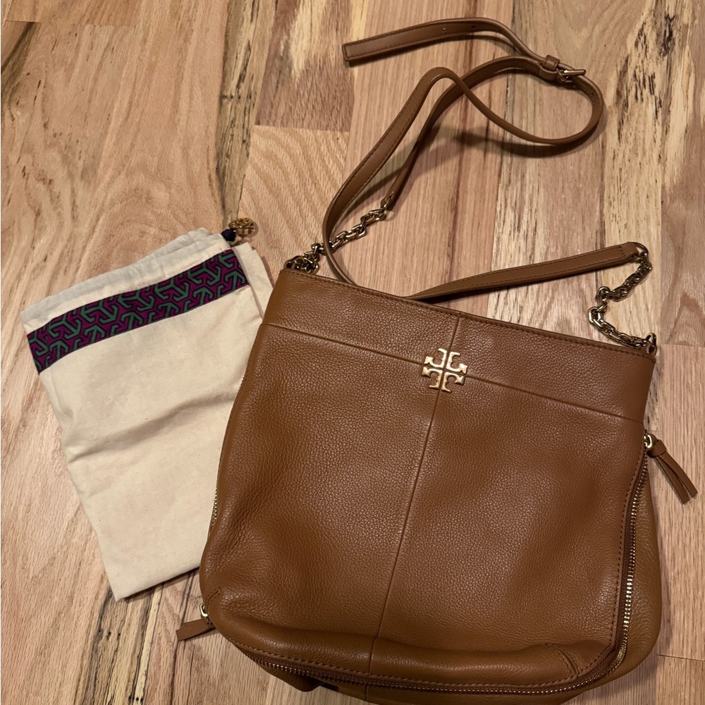 Tory Burch Tan Leather Shoulder Bag